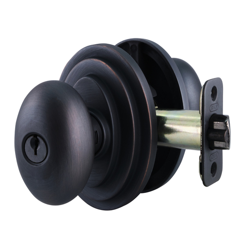 Better Home Products 59510B Nob Hill Solid Egg Knob Entry Oil Rubbed Bronze