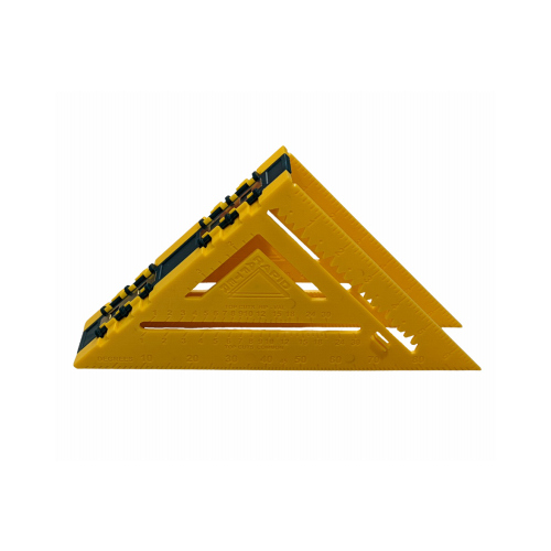 LAY OUT LINE, LLC 1002 Double Sided Rafter Square 7" L X 1" H Polystyrene Yellow