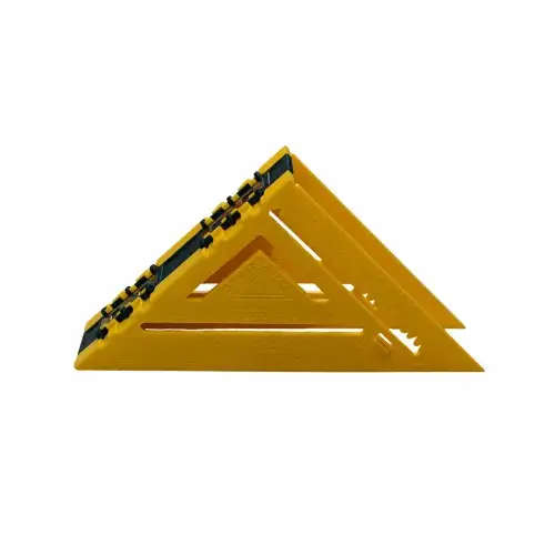 LAY OUT LINE, LLC 1002 Double Sided Rafter Square 7" L X 1" H Polystyrene Yellow
