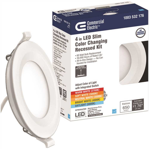 Commercial electric deals recessed led trim