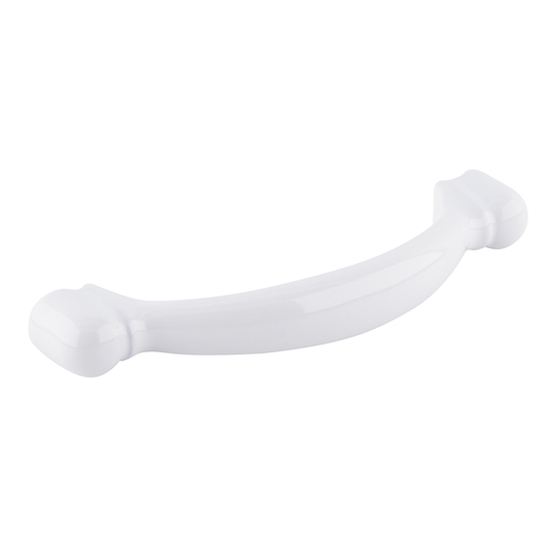 Curved Kitchen Cabinet Drawer Pull 3" Center To Center For Kitchen And Bathroom Hardware White