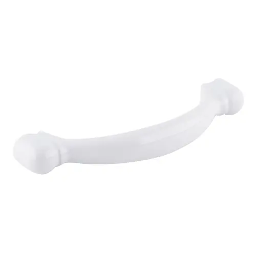 D Shape Kitchen Cabinet Drawer Pull For Kitchen And Bathroom Hardware 3" Center To Center Gloss White