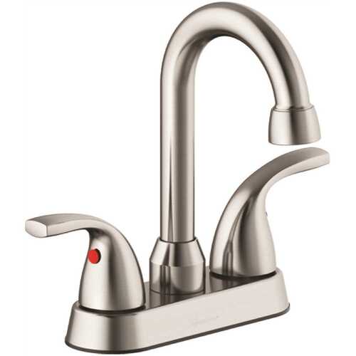 Seasons Anchor Point Double-Handle Bar Faucet in Brushed Nickel