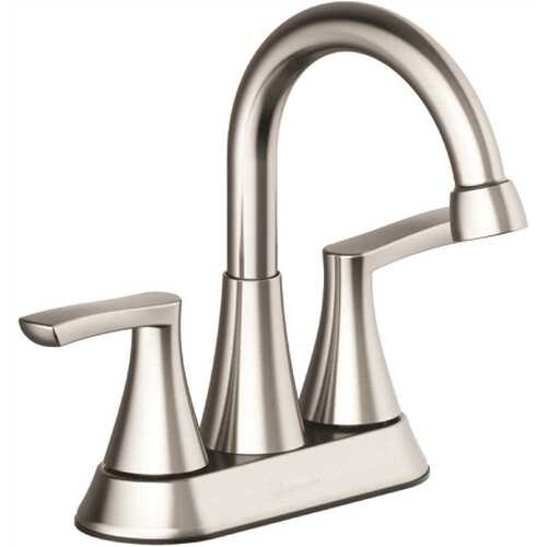 Seasons Raleigh Double-Handle Bathroom Faucet in Brushed Nickel with Push Pop-Up