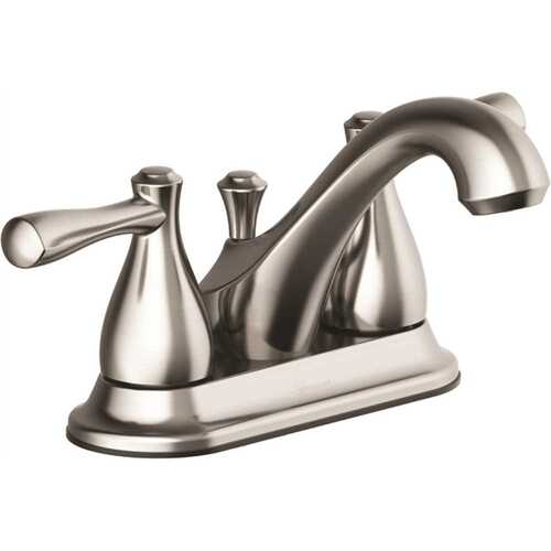 Xiamen Lota International Co., Ltd. 67233W-8004 Seasons Raleigh Double-Handle Bathroom Faucet in Brushed Nickel with Quick Install Pop Up