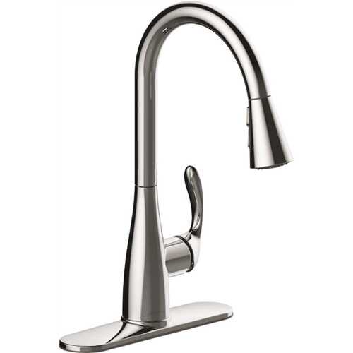 Westwind Single-Handle Pull-Down Sprayer Kitchen Faucet in Chrome