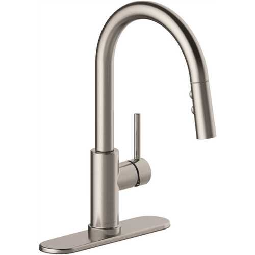 Xiamen Lota International Co., Ltd. 67780-1608D2 Westwind Single-Handle Pull-Down Sprayer Kitchen Faucet in Stainless Steel