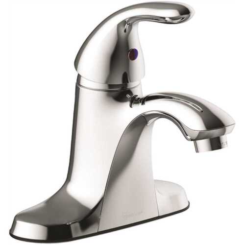 Xiamen Lota International Co., Ltd. 67356W-5001 Anchor Point 4 in. Centerset Single-Handle Bathroom Faucet in Chrome drilled for Pop-Up