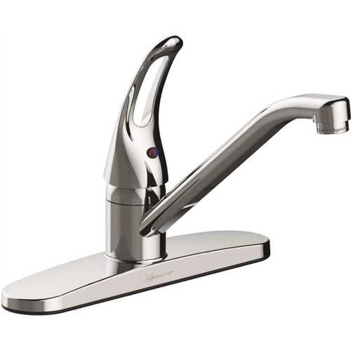 Anchor Point Single-Handle Standard Kitchen Faucet in Chrome