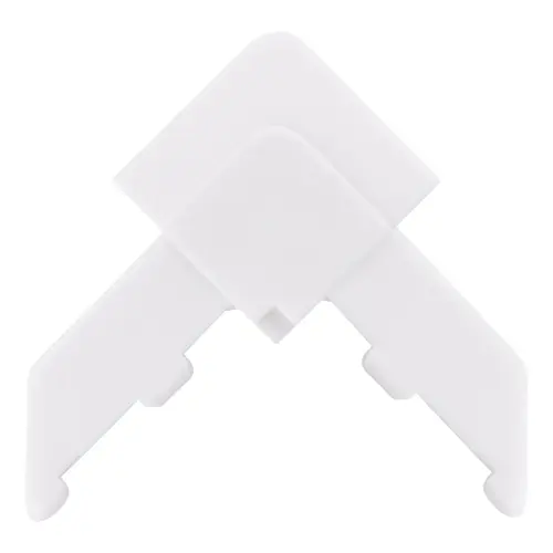 White Square Lip Frame Plastic Corners for WSFL8