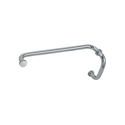 Polished Nickel 6" Pull Handle and 12" Towel Bar BM Series Combination With Metal Washers