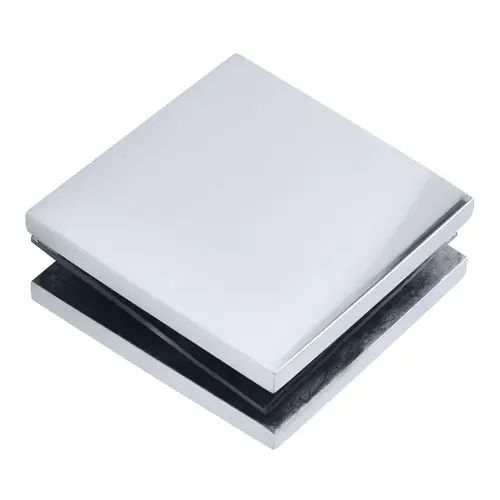 CRL MFC18 Polished Stainless 2" x 2" Square Mall Front Clamp
