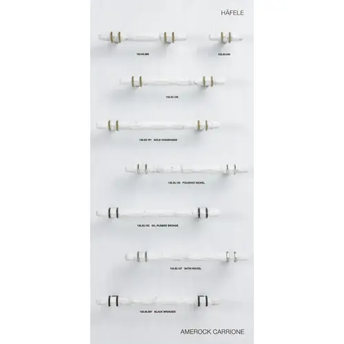 Decorative Hardware Display Board, White #183 (Amerock with Keku) #183 (Amerock with Keku) White