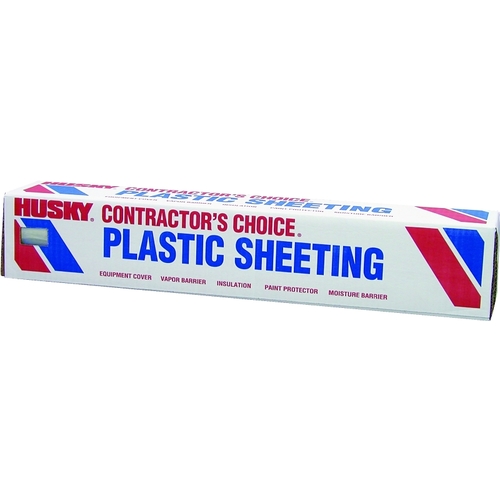 Painter's Sheeting, 100 ft L, 20 ft W, Clear