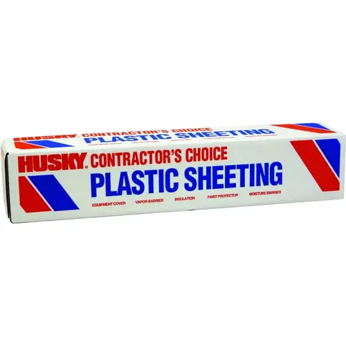 POLY-AMERICA CF0212-200C Painter's Sheeting, 200 ft L, 12 ft W, Clear