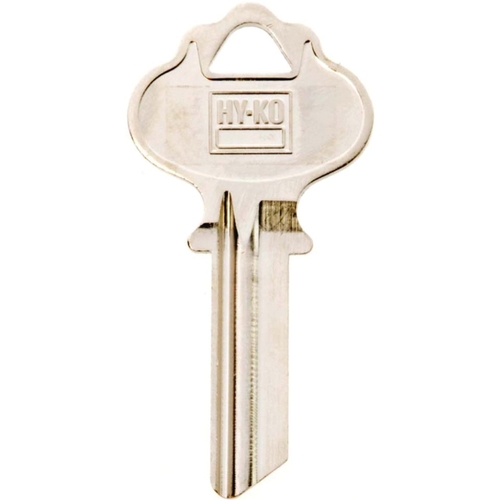 Key Blank, Brass, Nickel, For: ILCO Vehicle Locks