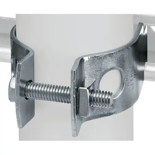 Pipe Clamp, Steel, Electro-Galvanized