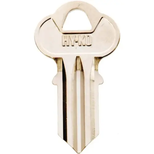 Key Blank, Brass, Nickel, For: Chicago Cabinet, House Locks and Padlocks