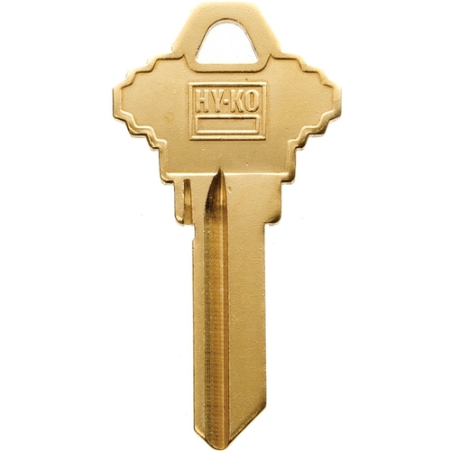 Key Blank, Brass, For: Schlage Cabinet, House Locks and Padlocks