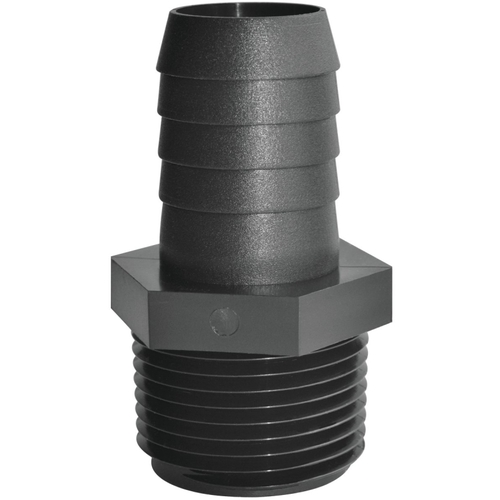 Adapter, 3/4 in, MPT x Hose Barb, Polypropylene