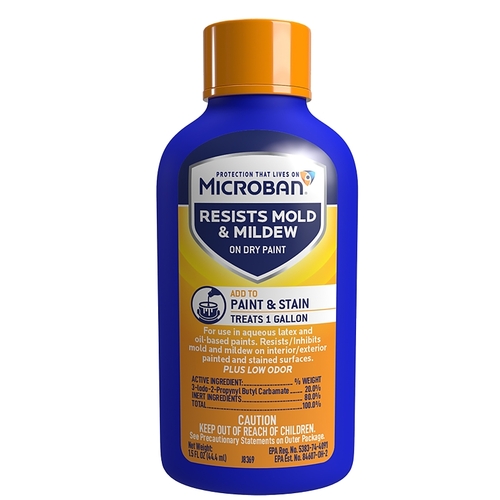 MICROBAN MBPA100 Paint and Stain Additive, Liquid, Clear, 1.5 fl-oz