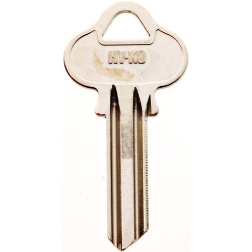 Key Blank, Brass, Nickel, For: Lockwood Cabinet, House Locks and Padlocks