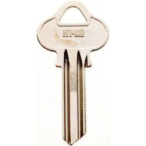 Key Blank, Brass, Nickel, For: Lockwood Cabinet, House Locks and Padlocks - pack of 10