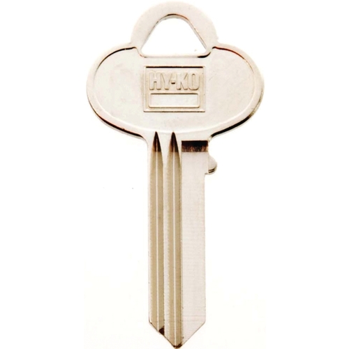 Key Blank, Brass, Nickel, For: Skillman Cabinet, House Locks and Padlocks