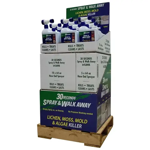 Spray & Walk Away Cleaner, 64 oz, Liquid, Slight Sweet, Green