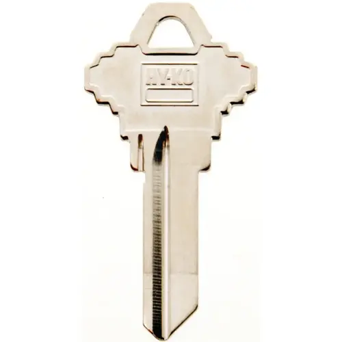 21250SC1 Key Blank, Brass, Nickel, For: Schlage SC1 Keyways