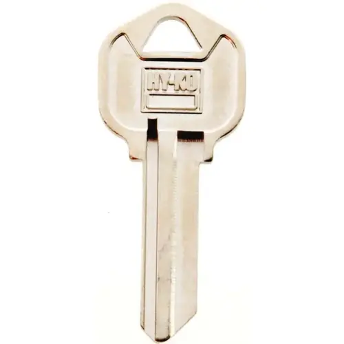 Key Blank, Brass, Nickel-Plated, For: Kwikset KW1 Keyways - pack of 250