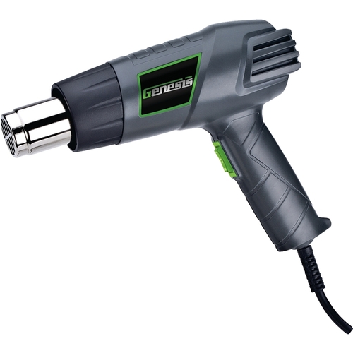 Genesis GHG1500A Dual Temperature Heat Gun, 12.5 A, 10 to 17 cfm Air, 570 to 1000 deg F