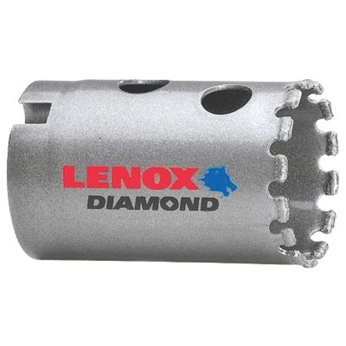 Lenox 1211520DGHS Diamond Hole Saw, 1-1/4 in Dia, 1-5/8 in D Cutting
