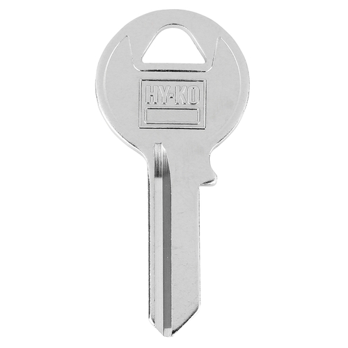 Key Blank, Brass, Nickel-Plated, For: Viro VRH2 Locks