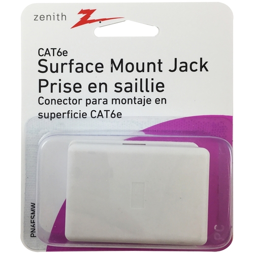 Ethernet Jack, White - pack of 4