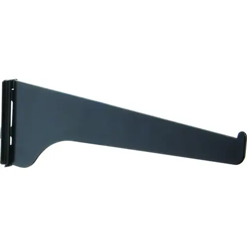 180 Series 8 In. Black Steel Regular-Duty Single-Slot Shelf Bracket