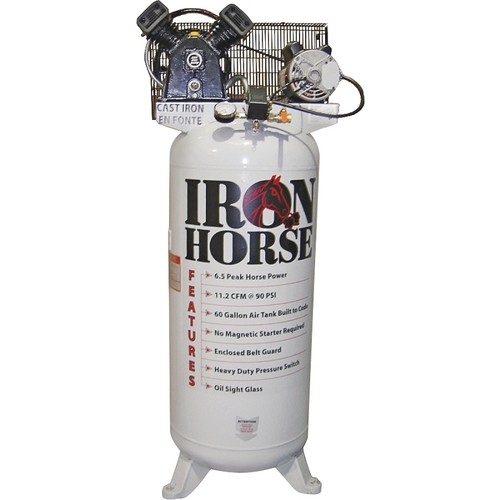IRON HORSE IHD6160V1 COMPRSR AIR 6.5PK/3.1RN HP 60G