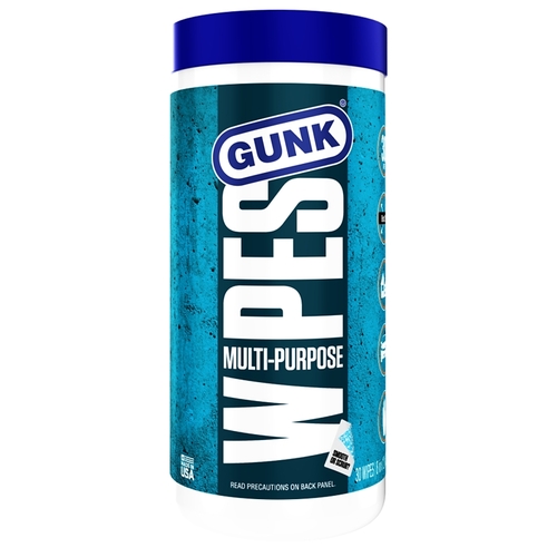 Gunk MPDW30 Multi-Purpose Wipes, 8 in L, 12 in W, Citrus