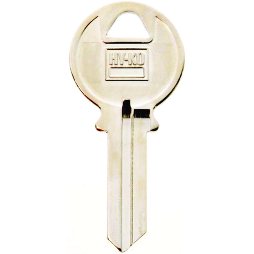 Key Blank, Brass, Nickel, For: ILCO Cabinet, House Locks and Padlocks