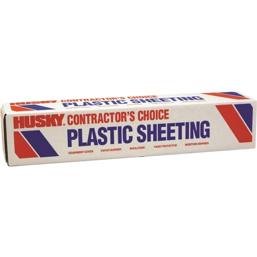 POLY-AMERICA CF0112-0400C Painter's Sheeting, 400 ft L, 12 ft W, Clear