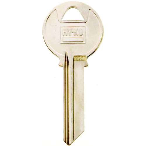 HyKo 11010Y4XCP10 Key Blank, Brass, Nickel, For Yale House