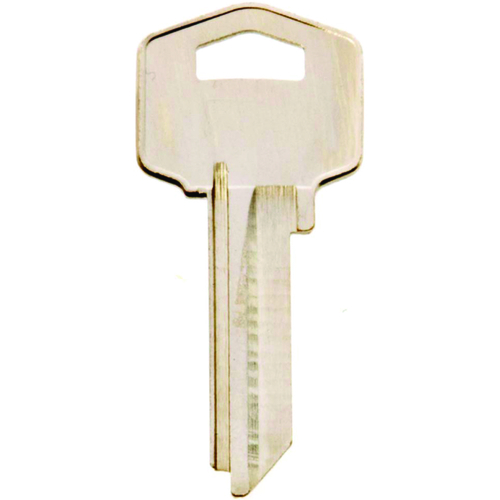 Key Blank, Brass, Nickel, For: Harloc/Tesa Cabinet, House Locks and Padlocks