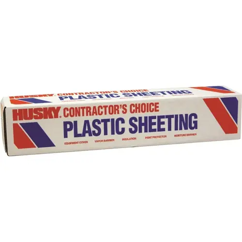 POLY-AMERICA CF01512-200C Painter's Sheeting, 200 ft L, 12 ft W, Clear