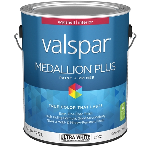 Medallion Plus Interior Paint & Primer - Eggshell / Ultra White / 1 Gallon