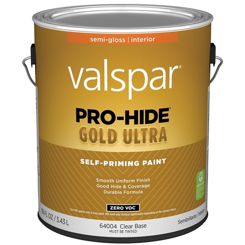 Pro-Hide Gold Ultra Interior Self-Priming Paint - Semi-Gloss / Clear / 1 Gallon