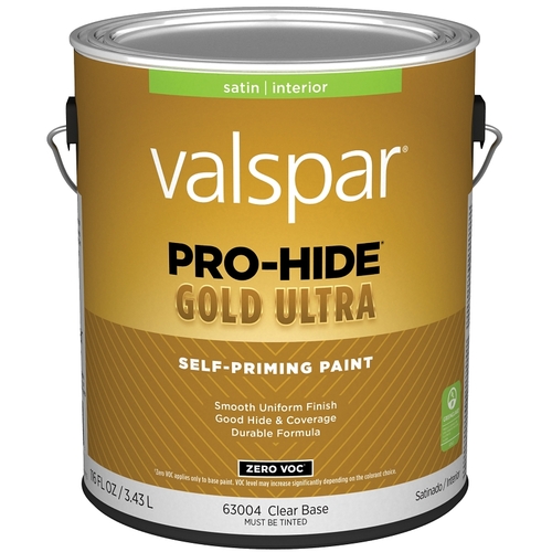 Pro-Hide Gold Ultra Interior Self-Priming Paint - Satin / Clear / 1 Gallon