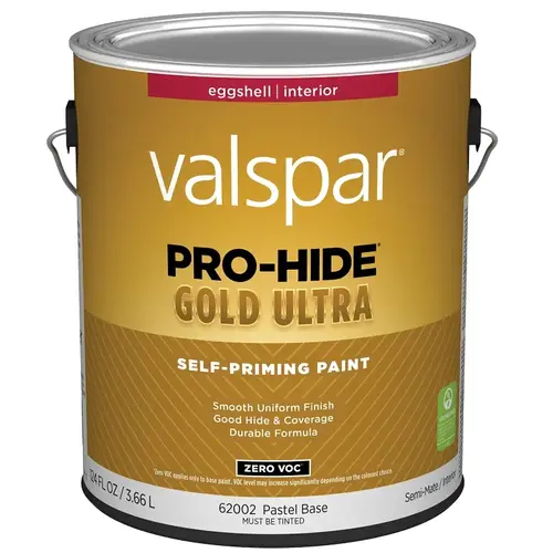 Pro-Hide Gold Ultra Interior Self-Priming Paint - Eggshell / Pastel Base / 1 Gal