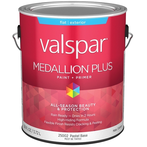 Medallion Plus Exterior Paint & Primer - Flat / Pastel Base / 1 Gallon