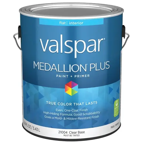 Medallion Plus Interior Paint & Primer - Flat / Clear Base / 1 Gallon