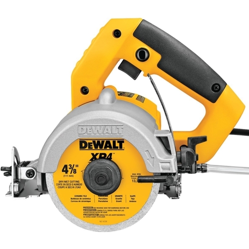 Tile Saw, 4-3/8 in Blade, 1-3/8 in at 90 deg, 3-1/8 in Max D Cutting